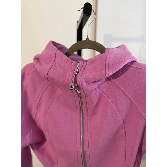 Lululemon Scuba Full-Zip Cropped Hoodie / Size 6 / Dahlia Mauve - Picture 6 of 6